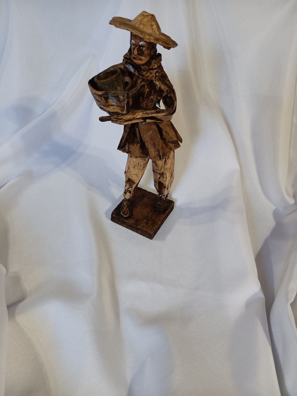 Handcrafted Brown Rustic Metal Figurine - Home Art Decor